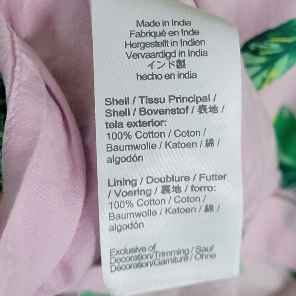 NWT J CREW BK520 Pink Lemon Tiered Squareneck Midi Dress Smocked Cotton SIZE 0 - Picture 11 of 15